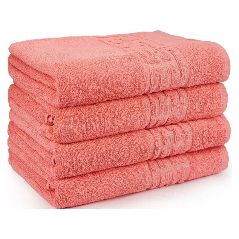 Set 4 Prosoape, Bumbac 100% - Set 4 Prosoape, Bumbac 100%, Model Grecesc, corai