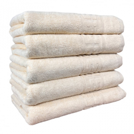 Set 5 Prosoape, Bumbac 100% - Set 5 Prosoape, Bumbac 100%, Model Grecesc, Bej