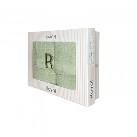 PROSOAPE - Set Cadou 3 Prosoape, Dimensiuni Mixte - Royal Collection Verde