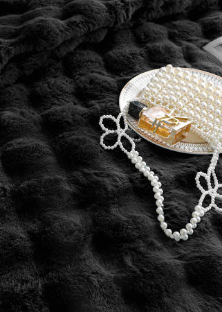 Set Lenjerie De Pat Blana Artificiala De Iepure, 6 Piese, 2 Persoane [7]