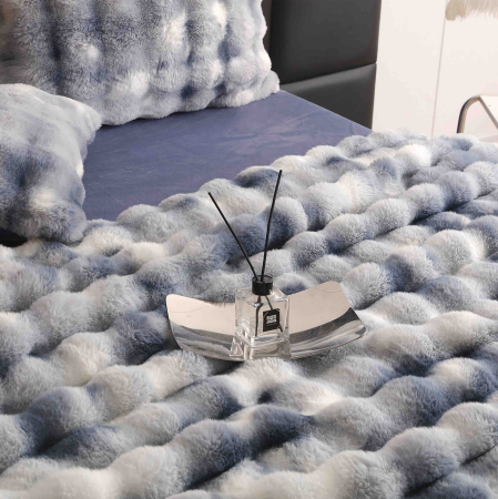 Set Lenjerie De Pat Blana Artificiala De Iepure, 6 Piese, 2 Persoane [5]