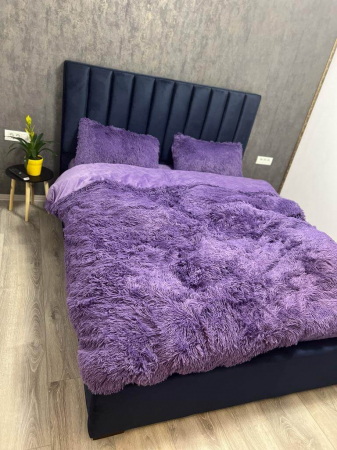 Set Lenjerie Super Pufoasa Cocolino, Model Fluffy, 6 piese, Pat 2 Persoane, LILA [1]