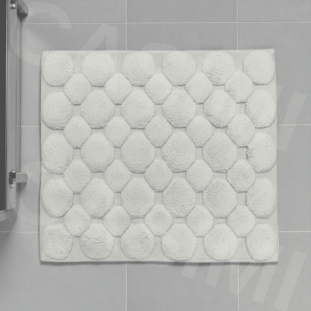 Set Premium Covoras de Baie, 2 Piese, 60x100 cm / 50x60 cm, Bumbac 100%, Crem [1]