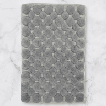 Covorase Baie - Set Premium Covoras de Baie, 2 Piese, 60x100 cm / 50x60 cm, Bumbac 100%, Gri Deschis