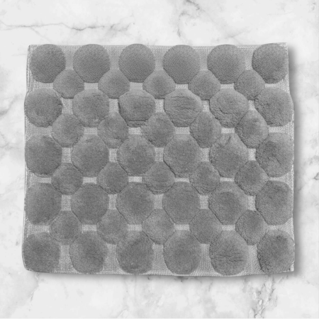 Set Premium Covoras de Baie, 2 Piese, 60x100 cm / 50x60 cm, Bumbac 100%, Gri Deschis [1]