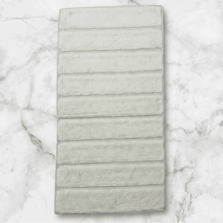 Covorase Baie - Set Premium Covoras de Baie, 2 Piese, 60x100 cm / 50x60 cm, Bumbac 100%, Serit Crem