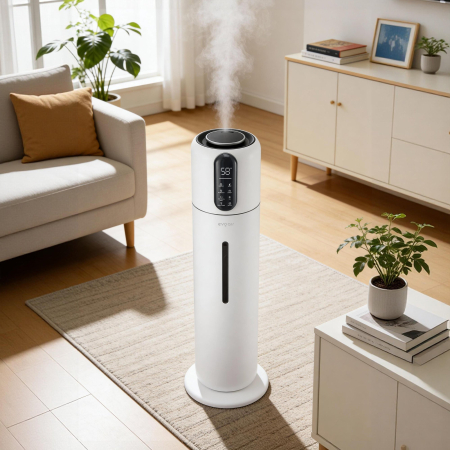 Umidificator Evoair STEAMIX8500 Smart, Wifi, Rezervor 8.5L, Capacitate de umidificare 300ml/h, Senzor umiditate, Mod Auto, Autonomie 28 ore, Lampă UVA, Aromaterapie, Indicator umiditate și temperatură [6]
