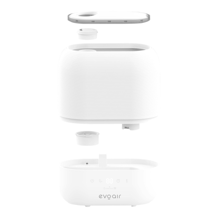 Umidificator Evoair UMIVA 4700 Smart, Wifi, Rezervor 4.8L, Capacitate de umidificare 400ml/h, Senzor umiditate, Mod Auto, Autonomie ≥9.5 ore, Aromateriapie, Indicator umiditate și temperatură, Alb [7]