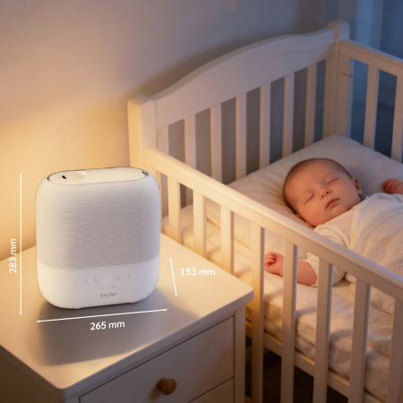Umidificator Evoair UMIVA 4700 Smart, Wifi, Rezervor 4.8L, Capacitate de umidificare 400ml/h, Senzor umiditate, Mod Auto, Autonomie ≥9.5 ore, Aromateriapie, Indicator umiditate și temperatură, Alb [1]