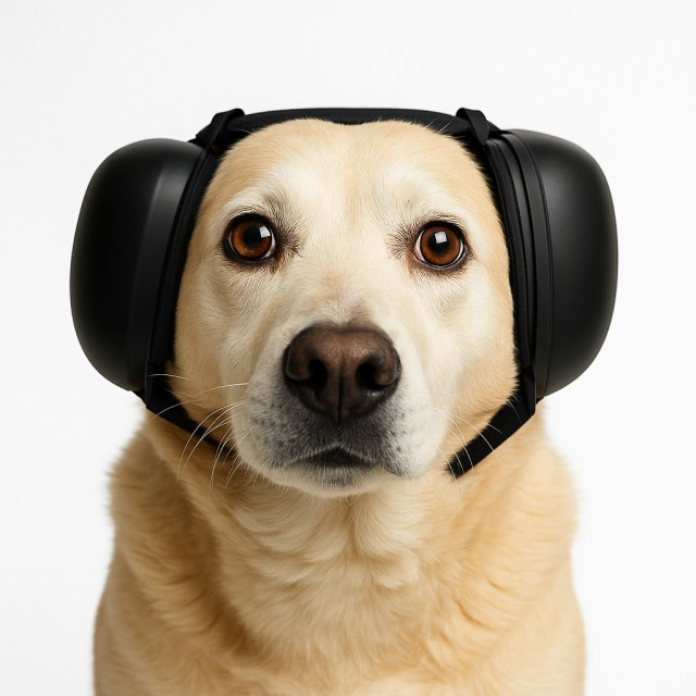 Antifoane protectie auz animale, dimensiune M, Negru [2]