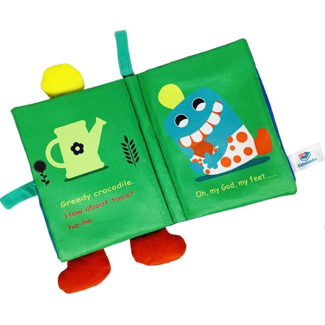 Carte senzoriala bebe, cu picioruse, educativa pentru bebelusi, 18.5 x 15 x 3 cm, Empria, Diverse modele [5]