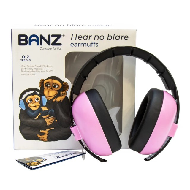 Casti antifonice pentru bebelusi si copii, Banz, Bubzee, 3-36 luni, Roz [9]