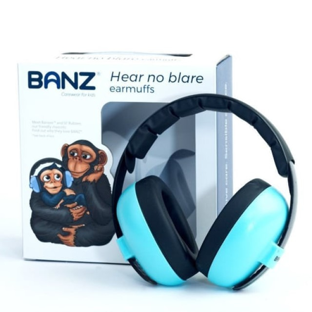 Casti antifonice pentru bebelusi si copii, Banz, Bubzee, 3-36 luni, Turcoaz [9]