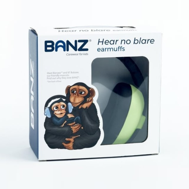 Casti antifonice pentru bebelusi si copii, Banz, Bubzee, 3-36 luni, Verde pal [7]