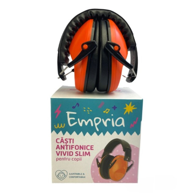 Casti antifonice pentru copii Vivid Slim, model ajustabil, Empria, Citric Glow [5]