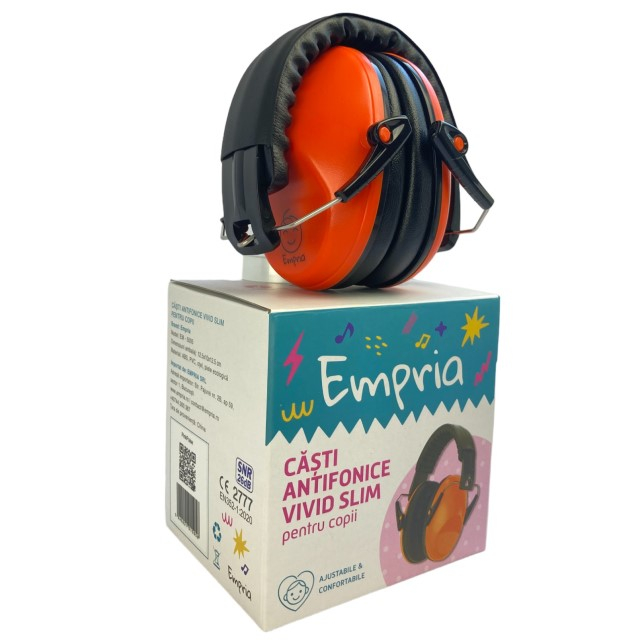 Casti antifonice pentru copii Vivid Slim, model ajustabil, Empria, Citric Glow [10]