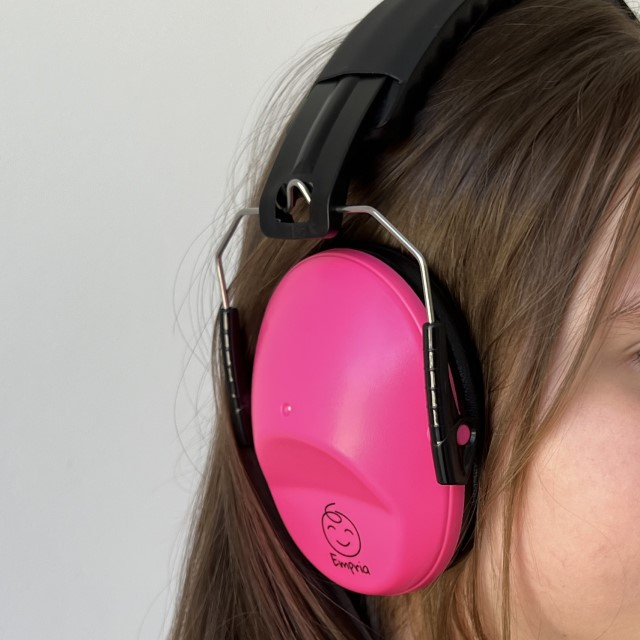 Casti antifonice pentru copii Vivid Slim, model ajustabil, Empria, Pink Pulse [11]