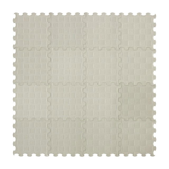 Covoras ortopedic, senzorial, set puzzle, 16 piese, model Sport Surface, Gri [2]