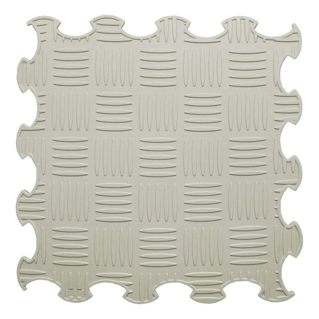 Covoras ortopedic, senzorial, set puzzle, 16 piese, model Sport Surface, Gri [8]