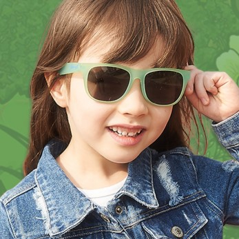 Ochelari de Soare pentru copii, J-Banz Chameleon, 4-10 ani, Verde/Roz [4]
