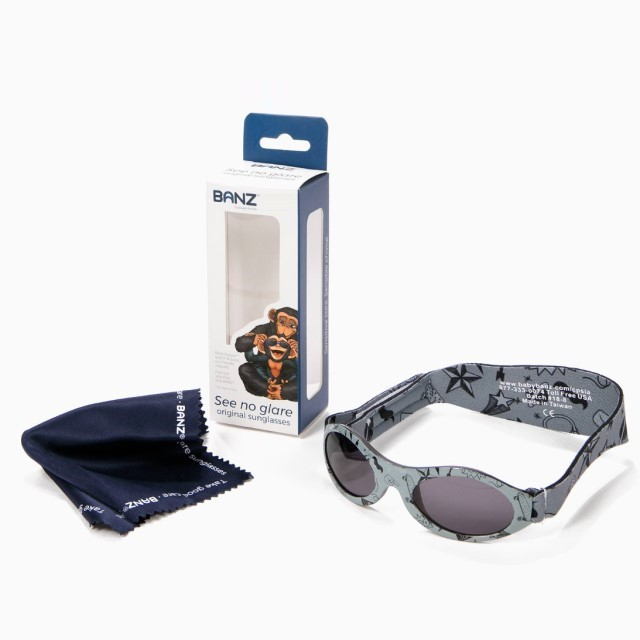 Pachet Combo, Casti Antifonice Banz bebe + Ochelari de Soare Protectie UV, 3 - 36 luni, Grafiti [13]