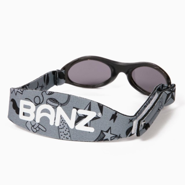 Pachet Combo, Casti Antifonice Banz bebe + Ochelari de Soare Protectie UV, 3 - 36 luni, Grafiti [11]