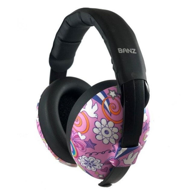 Pachet Combo, Casti Antifonice Banz copii + Ochelari de Soare Protectie UV, 3 - 36 luni, Peace [3]