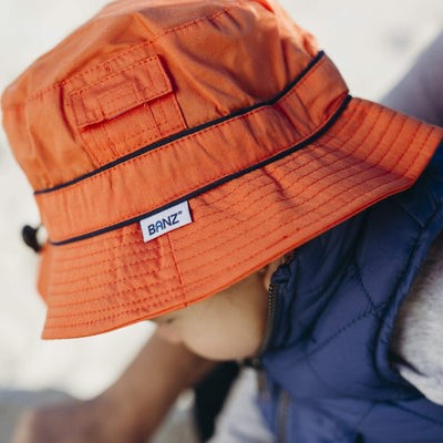 Palarie Bebelusi Bucket, Protectie Solara UPF50+, Orange, Diverse marimi [4]