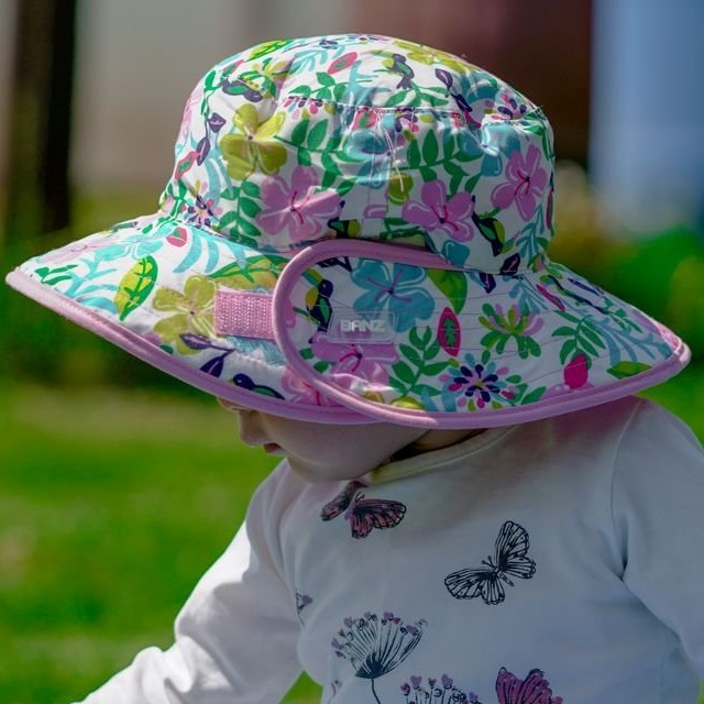 Palarie Copii Reversibila, Protectie Solara UPF50+, Botanical, Diverse marimi [5]