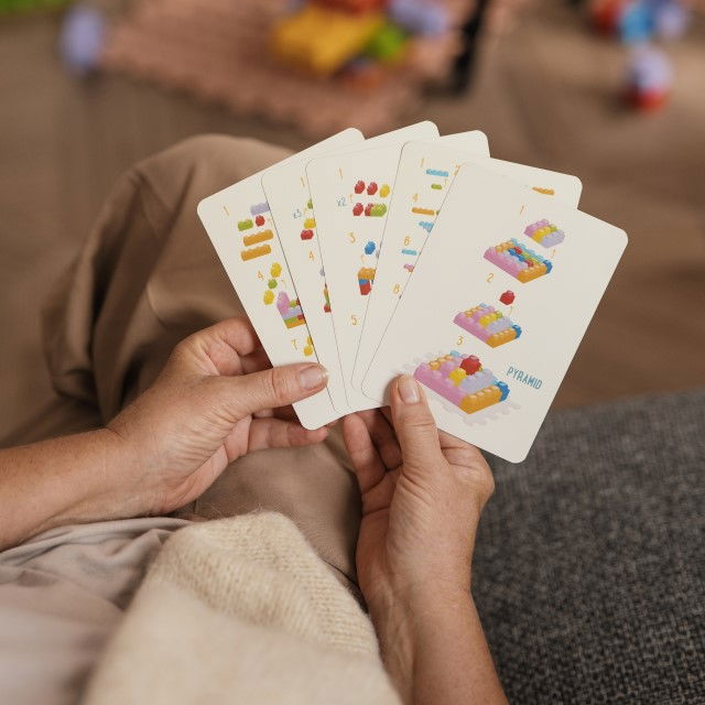 Set senzorial cu blocuri de constructie 3D, dimensiuni mari, 32 piese [7]