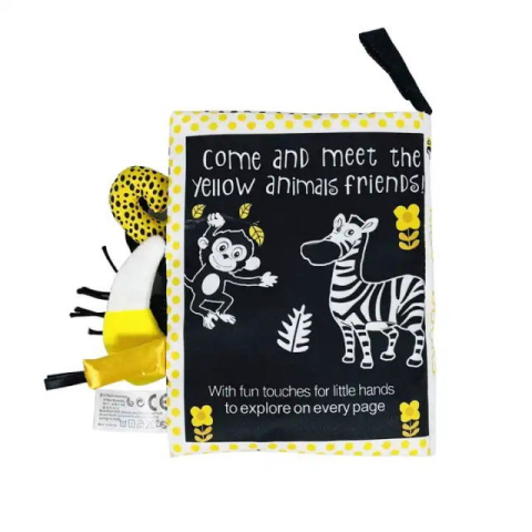 Jucarii senzoriale - Carte Senzoriala Contrastanta pentru Bebelusi Explorarea Contrastelor, 18.5 x 15 x 3 cm, Diverse modele