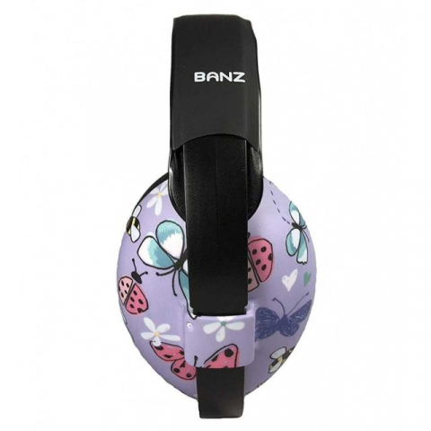 Casti antifonice pentru bebelusi si copii, Banz, Bubzee, 3-36 luni, Butterfly [2]