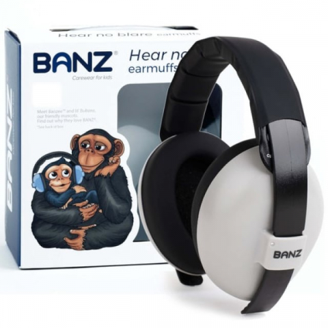 Casti antifonice pentru bebelusi si copii, Banz, Bubzee, 3-36 luni, Grey [6]