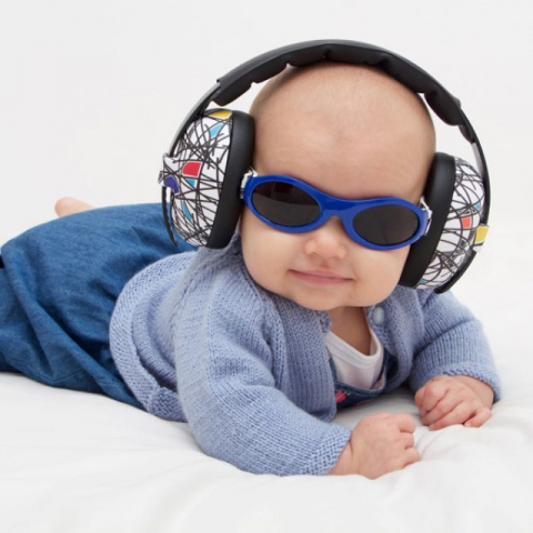Casti antifonice pentru bebelusi si copii, Banz, Bubzee, 3-36 luni, Squigless [2]