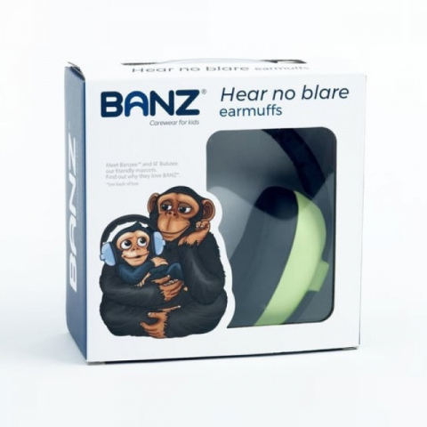 Casti antifonice pentru bebelusi si copii, Banz, Bubzee, 3-36 luni, Verde pal [6]
