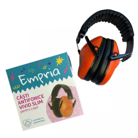 Casti antifonice pentru copii Vivid Slim, model ajustabil, Empria, Citric Glow [14]