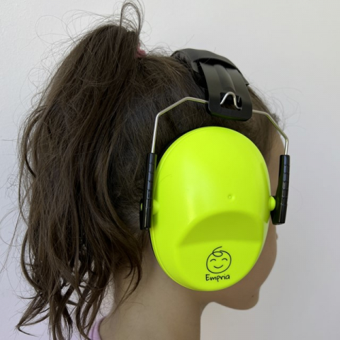Casti antifonice pentru copii Vivid Slim, model ajustabil, Empria, Lime Light [3]