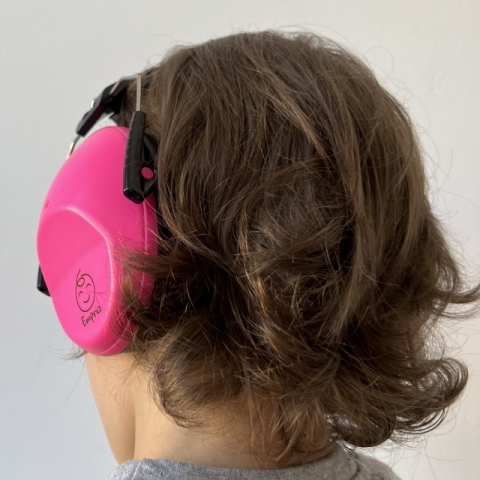 Casti antifonice pentru copii Vivid Slim, model ajustabil, Empria, Pink Pulse [8]