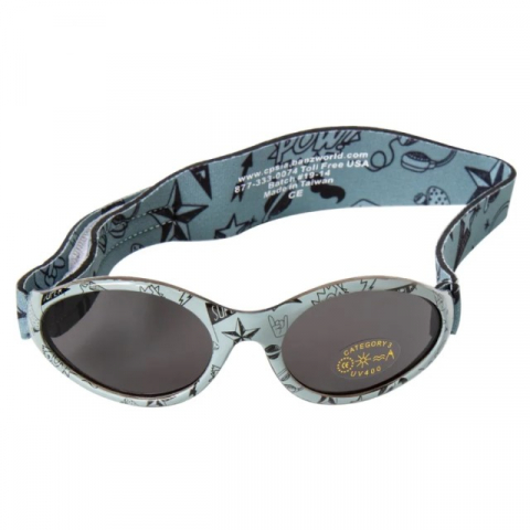 Pachet Combo, Casti Antifonice Banz bebe + Ochelari de Soare Protectie UV, 3 - 36 luni, Grafiti [3]