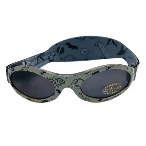 Pachet Combo, Casti Antifonice Banz bebe + Ochelari de Soare Protectie UV, 3 - 36 luni, Grafiti [14]