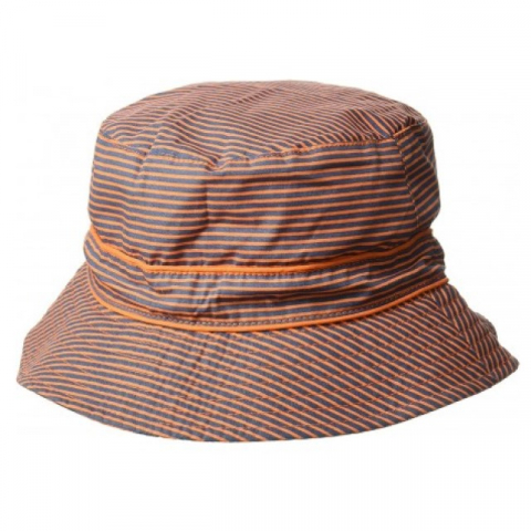 Palarie Bebelusi Bucket, Protectie Solara UPF50+, Blue Orange Stripe, Diverse marimi [2]