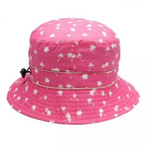 Palarie Bebelusi Bucket, Protectie Solara UPF50+, Magenta Palm Tree, 6 - 24 luni [3]