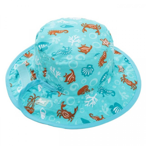 Palarie bebelusi reversibila pentru protectie solara UPF50+, Aqua Sea, 0-2 ani [5]