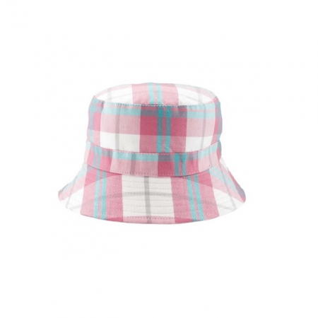 Palarie Copii Bucket, Protectie Soare UPF50+, White Check, Diverse marimi [3]