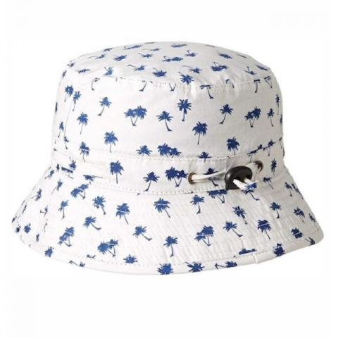 Palarie Copii Bucket, Protectie Soare UPF50+, Light Palm Tree, 2 - 4 ani