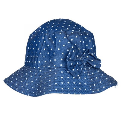 Palarii de soare copii - Palarie Copii Bucket, Protectie Solara UPF50+, Blue Dots, Diverse marimi