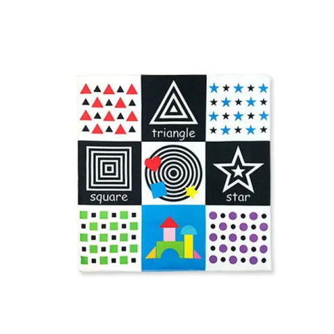 Paturica senzoriala bebe, jucarie moale educativa, 27 x 27 cm, Empria, Diverse modele [3]