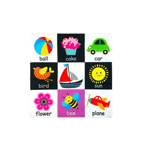 Paturica senzoriala bebe, jucarie moale educativa, 27 x 27 cm, Empria, Diverse modele [4]