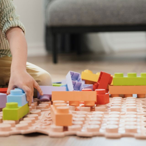 Set senzorial cu blocuri de constructie 3D, dimensiuni mari, 32 piese [8]