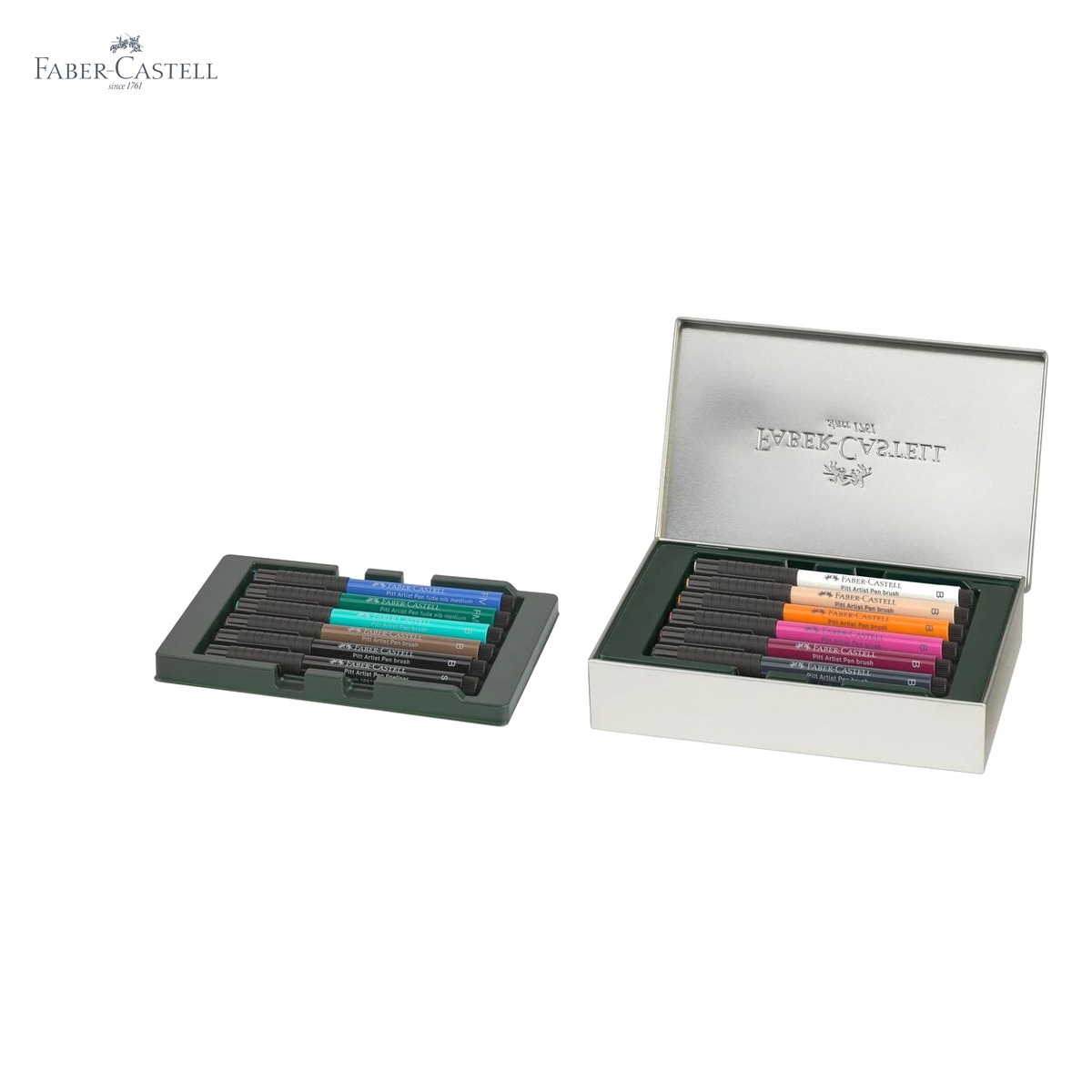 Set 12 markere Faber-Castell Pitt Artist Pen Cities Sydney, varf pensula flexibil, cerneala rezistenta la apa [5]